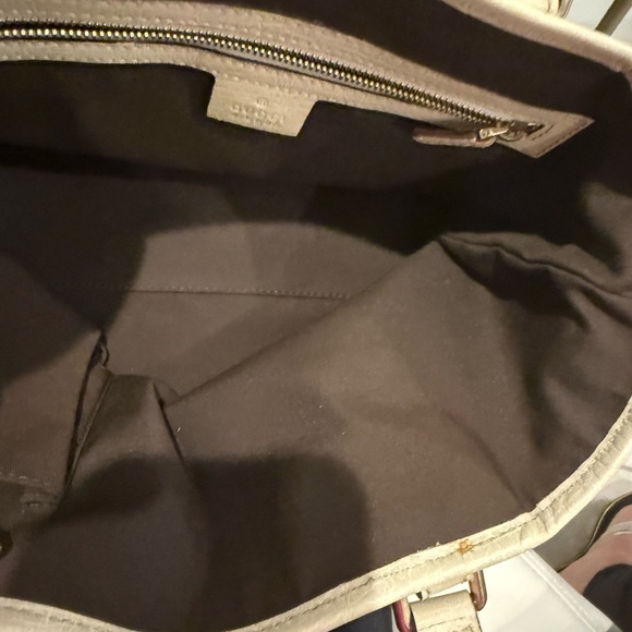 Gucci Beige and Brown Monogram Tote - Picture 7 of 7